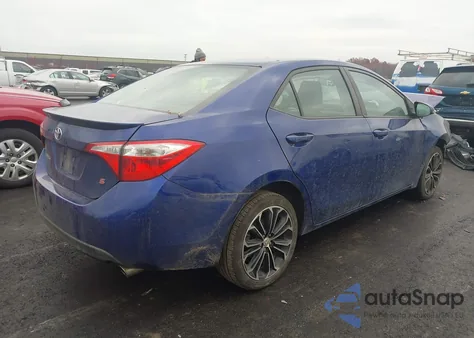 2014 Toyota Corolla S Plus z USA, uszkodzony, nr VIN 2T1BURHE6EC179188